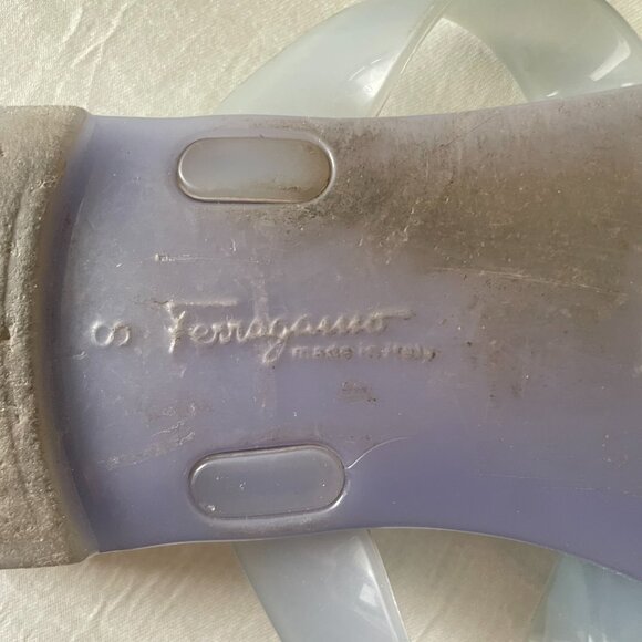 Salvatore Ferragamo jelly flip flop sandals - Picture 7 of 7